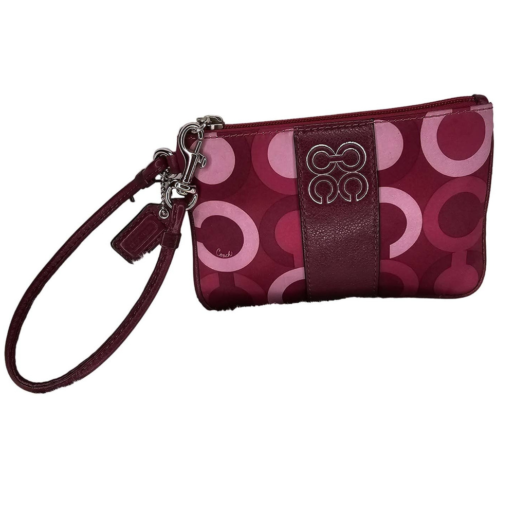 Coach Purple/Pink Wristlet New Without Tags Y2k Silk